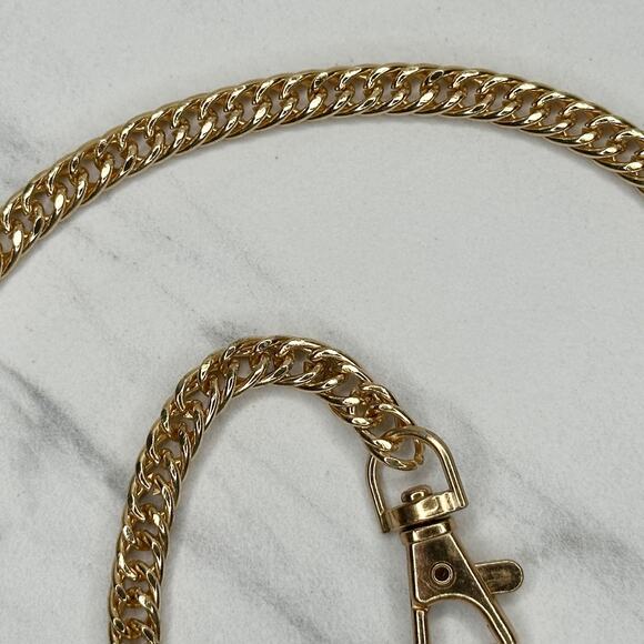 Gold Tone Chain Purse Strap Replacement Handle ✨ - Picture 9 of 12